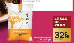 Carrefour Brisure de riz parfumé riz du monde offre