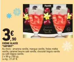 E.Leclerc "SAPORIT" Crème glacée offre