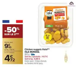 Carrefour Chicken isla nuggets mondial offre