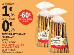 E.Leclerc "FLORELLI" Gressins artisanaux offre