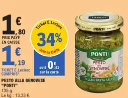 E.Leclerc PONTI Pesto alla genovese offre