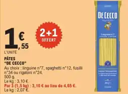 E.Leclerc DE CECCO Pâtes offre