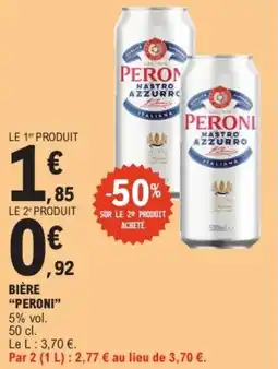 E.Leclerc "PERONI" Bière offre