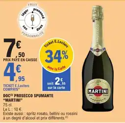 E.Leclerc "MARTINI" Doc prosecco spumante offre