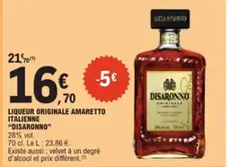 E.Leclerc DISARONNO Liqueur originale amaretto italienne offre
