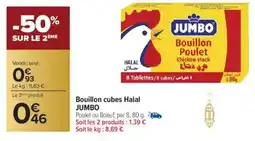 Carrefour Bouillon cubes halal jumbo offre