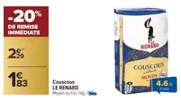 Carrefour Couscous le renard offre