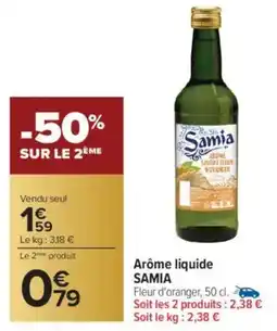 Carrefour Arôme liquide samia offre