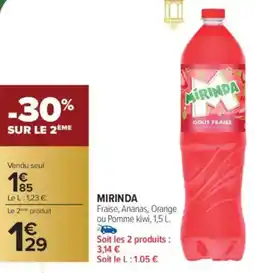 Carrefour Mirinda offre