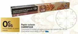 Carrefour Papier cuisson carrefour offre