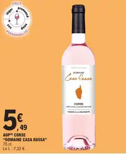 E.Leclerc "DOMAINE CASA ROSSA" Aop corse offre