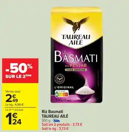 Carrefour Market Riz basmati taureau ailé offre