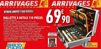 Brico Cash Mallette à Outils 110 Pièces offre