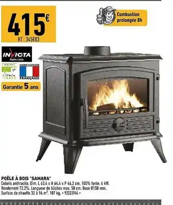 Brico Cash Poêle à Bois offre