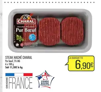 Match Steak haché charal offre