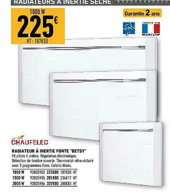 Brico Cash Radiateur à Inertie Fonte offre