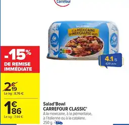 Carrefour Market Salad'bowl carrefour classic offre
