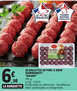 E.Leclerc "BIGARD" 28 boulettes au porc & bœuf gourmandes offre