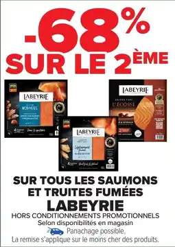Carrefour Market Sur tous les saumons et truites fumées labeyrie offre