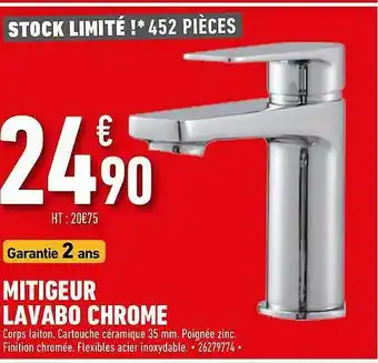 Brico Cash Mitigeur Lavabo Chrome offre