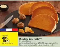 Carrefour Market Mimolette demi vieille offre