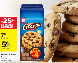 Carrefour Market Cookies granola lu offre