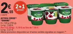 E.Leclerc "DANONE" Activia cerise offre