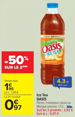 Carrefour Market Ice tea oasis offre