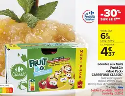 Carrefour Market Gourdes aux fruits fruit & cie maxi pack carrefour classic offre