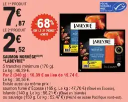 E.Leclerc "LABEYRIE" Saumon norvège offre