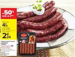 Carrefour Market Merguez boeuf & mouton label rouge bigard offre