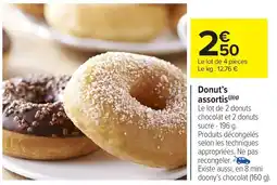 Carrefour Market Donut's assortis offre