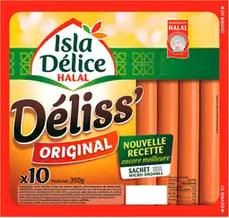 Carrefour Market ISLA DÉLICE Saucisses Déliss' Halal offre