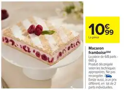 Carrefour Market Macaron framboise offre
