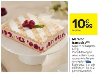 Carrefour Market Macaron framboise offre