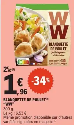 E.Leclerc "WW" Blanquette de poulet offre