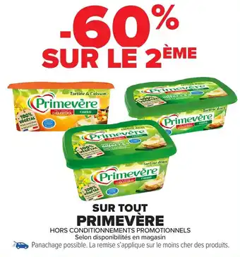 Carrefour Market Sur tout primevere offre