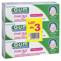 Carrefour GUM PAROEX - Gel dentifrice anti-plaque dentaire offre