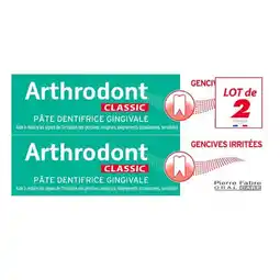 Carrefour ARTHRODONT Dentifrices offre