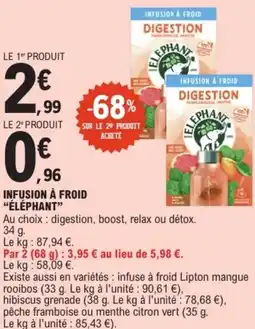 E.Leclerc "ÉLÉPHANT" Infusion à froid " offre
