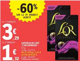 E.Leclerc "L'OR ESPRESSO" Capsules de café offre