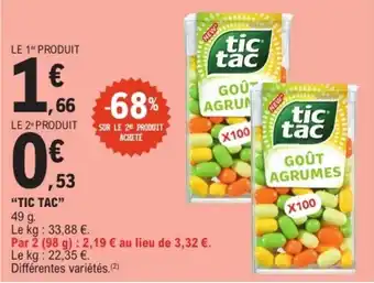 E.Leclerc "TIC TAC" offre