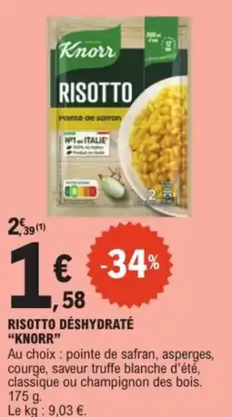 E.Leclerc "KNORR" Risotto déshydraté offre