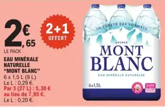 E.Leclerc MONT BLANC Eau minérale naturelle offre