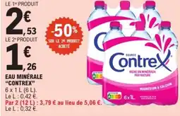 E.Leclerc "CONTREX" Eau minérale offre