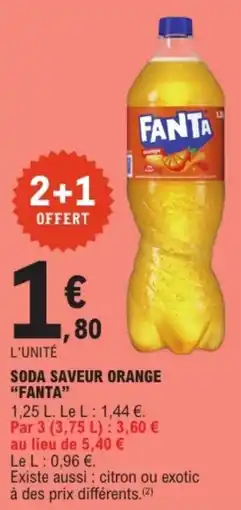 E.Leclerc FANTA Soda saveur orange offre