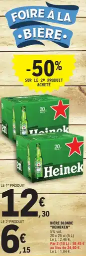 E.Leclerc "HEINEKEN" Bière blonde offre