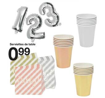 Zeeman Serviettes De Table offre