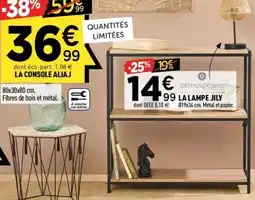 Centrakor La console aliaj offre