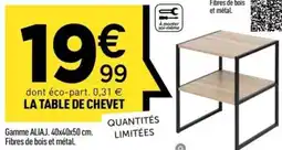 Centrakor La table de chevet offre